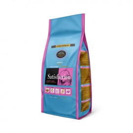 Satisfaction Puppy Maxi alimento para cachorros de razas grandes con pollo y arroz.