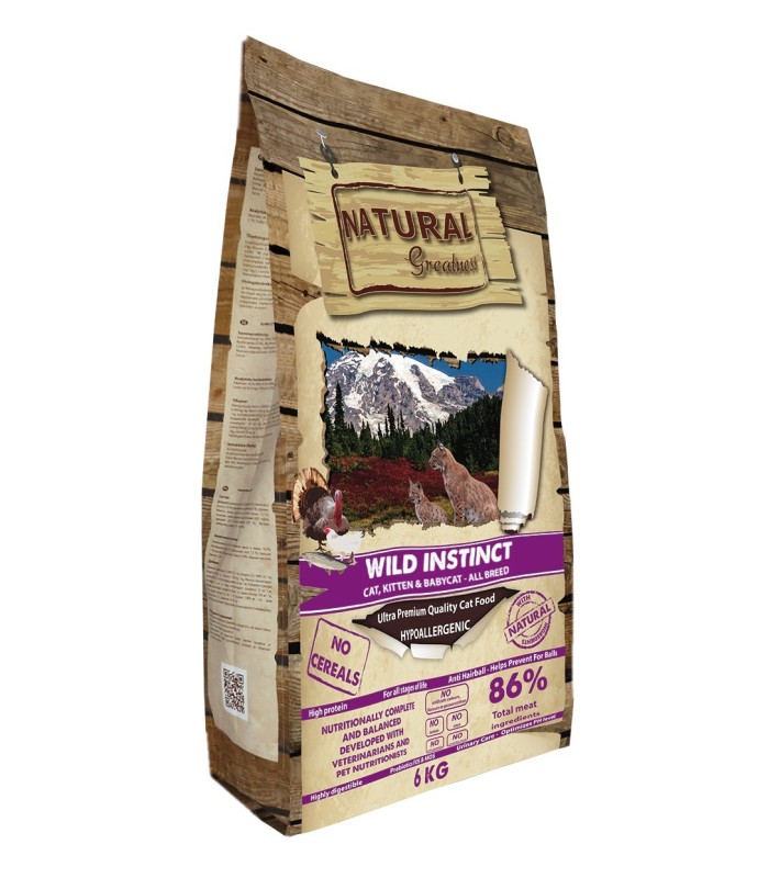 NATURAL GREATNESS WILD INSTINCT - CAT, KITTEN & BABYCAT - ALL BREED (RECETA WILD INSTINCT)