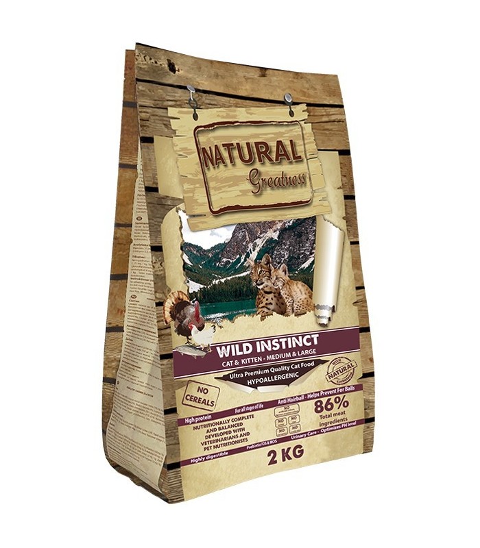 NATURAL GREATNESS WILD INSTINCT - CAT, KITTEN - MEDIUM & LARGE