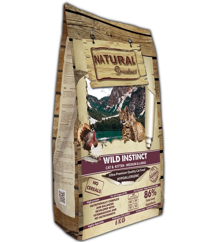 NATURAL GREATNESS WILD INSTINCT - CAT, KITTEN - MEDIUM & LARGE