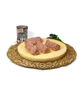 Lata Natural Greatness Conejo y Pato con Manzana, Melocotón y Manzanilla Grain Free