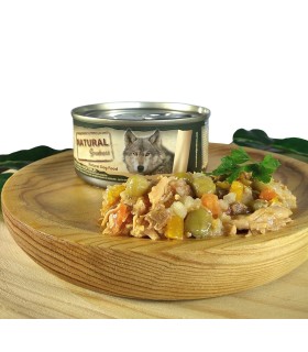 comida humeda perros natural con verduras