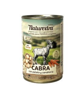 NATUREXTRA COMIDA HUMEDA CABRA CON PATATA Y ZANAHORIA 400 GR.