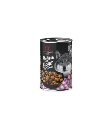 Alpha Spirit albóndigas de cordero y comino para perros adultos 400g