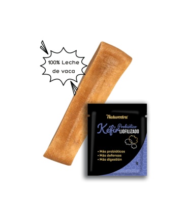 Hueso de queso para perros con kéfir liofilizado Naturextra