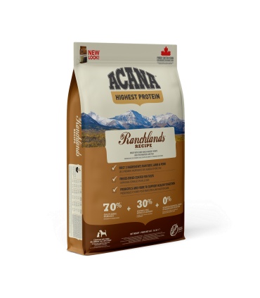 Pienso Acana Ranchlands para perros sin cereales, con carne fresca y pescado