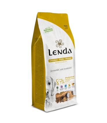 Pienso Lenda Pollo Adult Medium – alimento natural hipoalergénico para perros