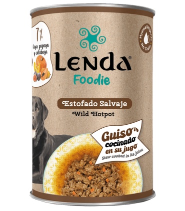 Estofado salvaje para perros Lenda Foodie con pavo, caballo y frutas