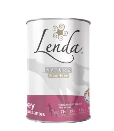 LENDA NATURE GRAIN FREE PATE DE BUEY CON GUISANTES