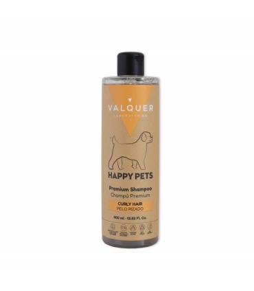 HAPPY PETS CHAMPU VEGAN PELO RIZADO 400ML