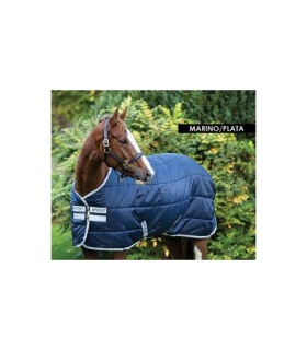 MANTA CABALLO AMIGO INSULATOR MEDIUM MARINO/PLATA 145X198