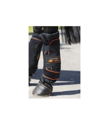 PROTECTOR RAMBO IONIC NEGRO/NARANJA T.L(PAR)