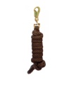 RAMAL MEHIS NYLON REDONDO CON MOSQUETON MARRON 2M