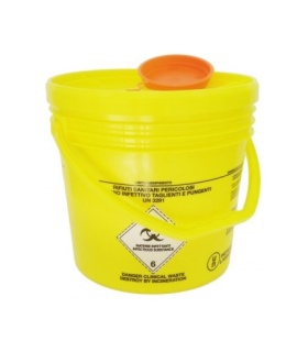 CONTENEDOR OBJETOS PUNZANTES 6L.