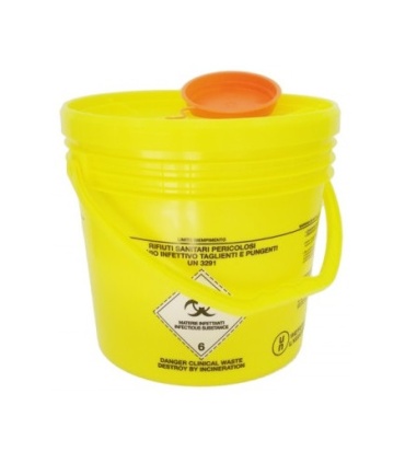 CONTENEDOR OBJETOS PUNZANTES 6L.