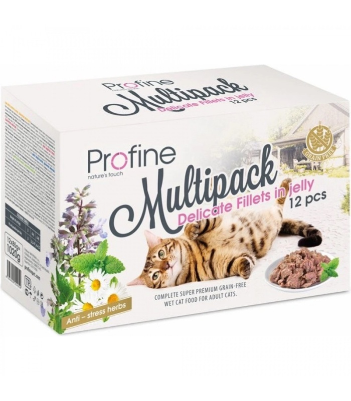 Profine Cat Pouch Jelly Multipack comida húmeda para gatos 12x85g