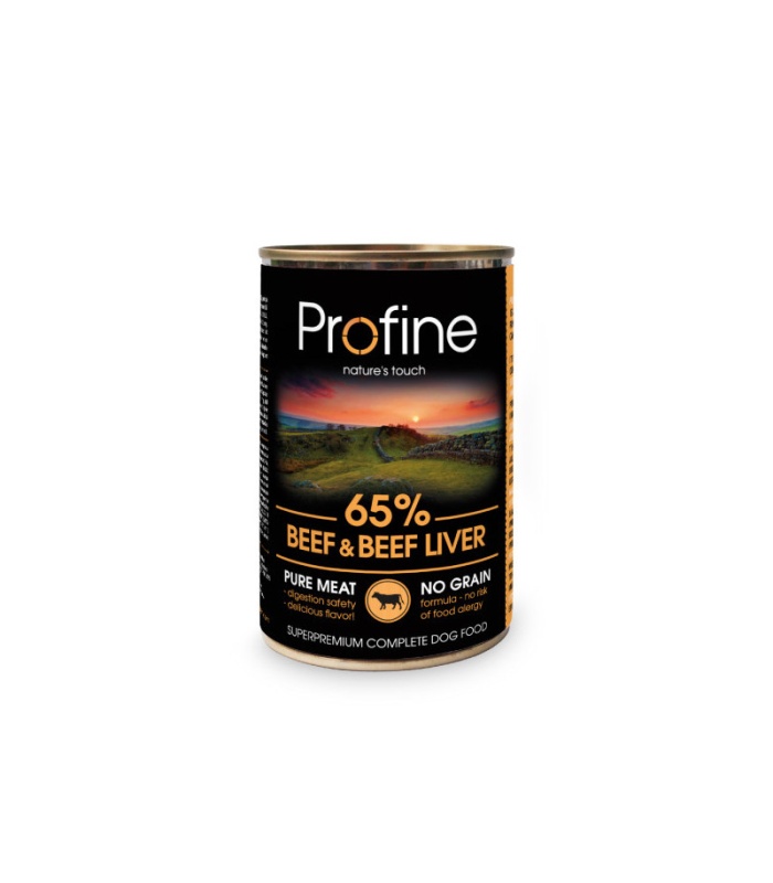PROFINE LATA 65% BEEF WITH LIVER 6X400GR