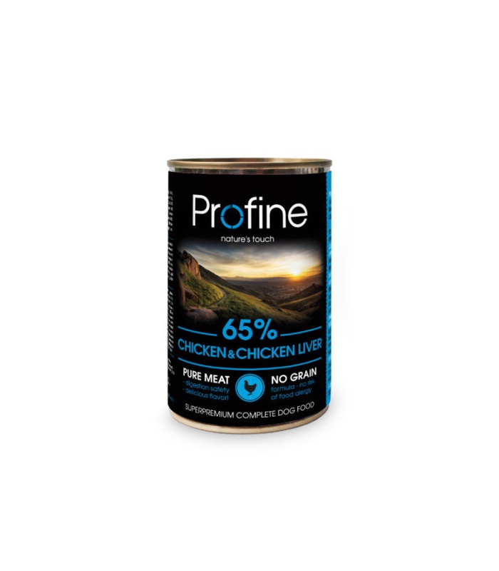 PROFINE LATA 65% CHICKEN WITH LIVER 6X400GR