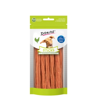 DOKAS STICKS DE PECHUGA Y CORAZON DE POLLO 60GR