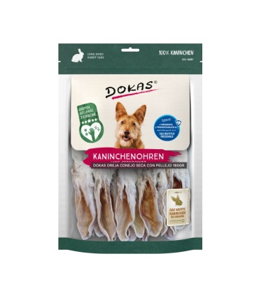 DOKAS OREJA CONEJO SECA CON PELLEJO 180GR