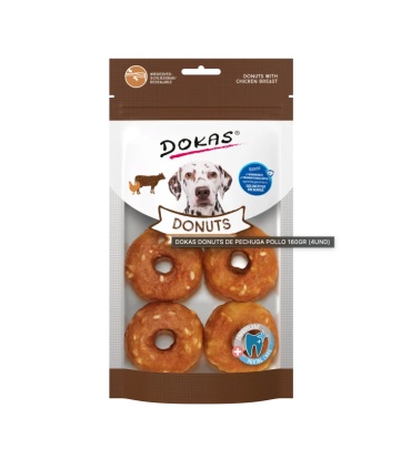 DOKAS DONUTS DE PECHUGA POLLO 160GR (4UND)
