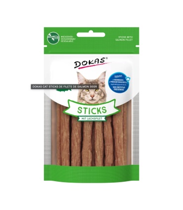 DOKAS CAT STICKS DE FILETE DE SALMON 30GR