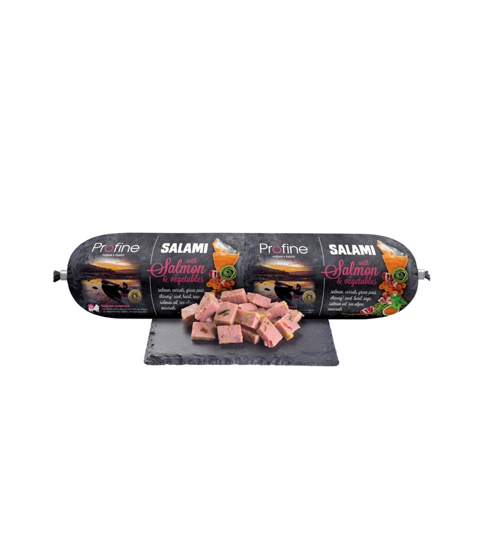 Profine Salchicha Salmón 800gr alimento húmedo para perros