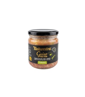 Naturextra guiso de ternera para perros con verduras naturales.