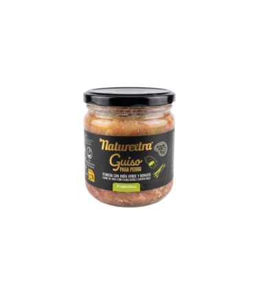 Naturextra guiso de ternera para perros con verduras naturales.