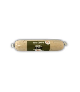 Snack semihúmedo funcional para gatos con pollo fresco y prebióticos.
