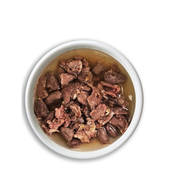 Pack de guisos de ternera y pavo para gatos 170 g.