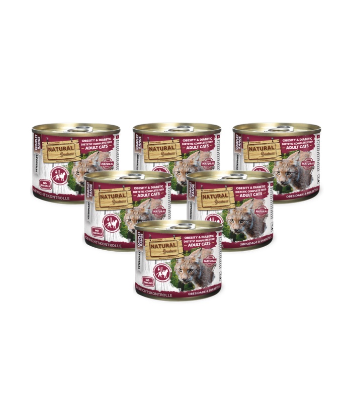NATURAL GREATNESS OBESITY DIABETIC LATA 200 G PARA GATOS