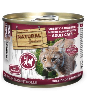 NATURAL GREATNESS OBESITY DIABETIC ALIMENTO HÚMEDO PARA GATOS