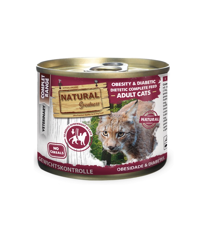 NATURAL GREATNESS OBESITY DIABETIC ALIMENTO HÚMEDO PARA GATOS
