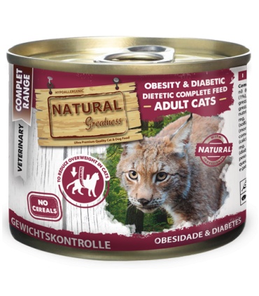 NATURAL GREATNESS OBESITY DIABETIC ALIMENTO HÚMEDO PARA GATOS