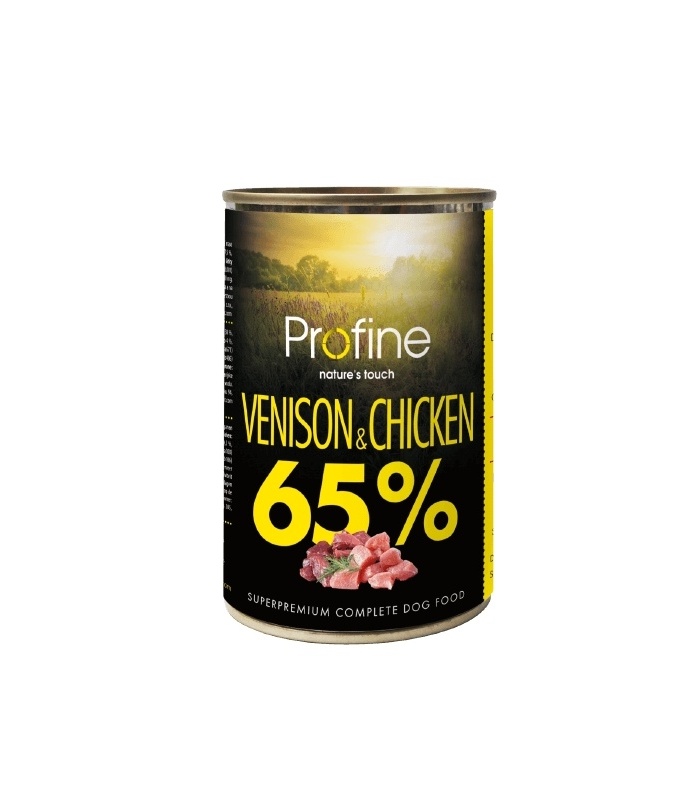 Profine Lata 65% Venison & Chicken 6x400gr alimento húmedo para perros