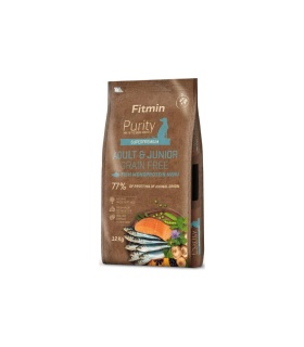 FITMIN Purity GF Adult Junior Fish Menu Monoprotein pienso de pescado sin cereales para perros