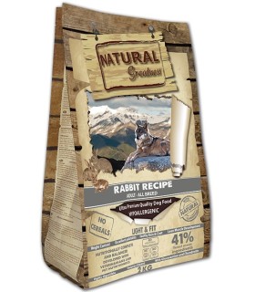 NATURAL GREATNESS RABBIT (LIGHT & FIT) - ADULT - ALL BREED (RECETA DE CONEJO - LIGHT & FIT)