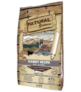 NATURAL GREATNESS RABBIT (LIGHT & FIT) - ADULT - ALL BREED (RECETA DE CONEJO - LIGHT & FIT)