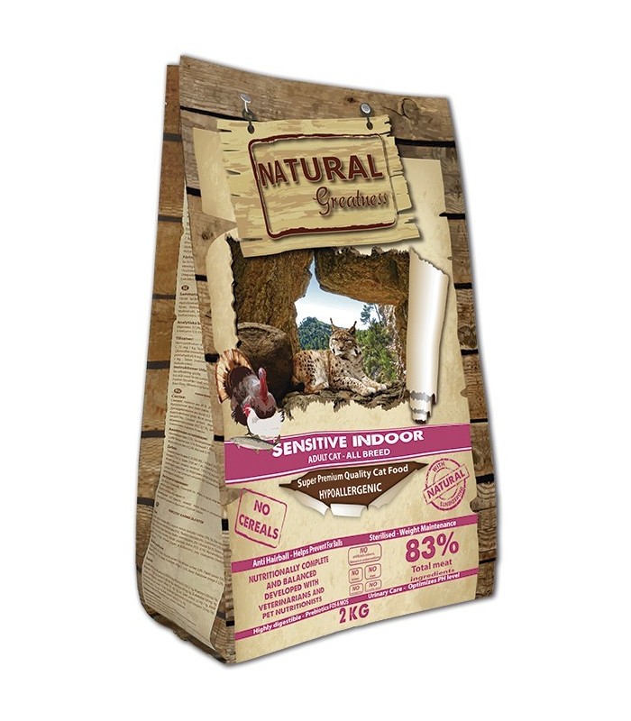 NATURAL GREATNESS SENSITIVE INDOOR - ADULT CAT - ALL BREED
