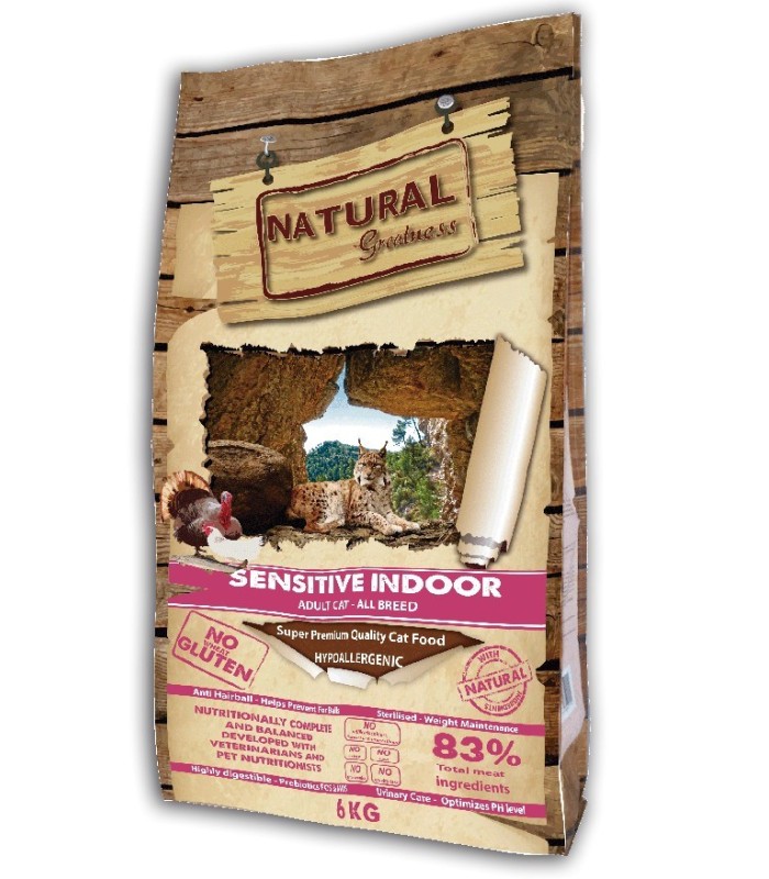 NATURAL GREATNESS SENSITIVE INDOOR - ADULT CAT - ALL BREED